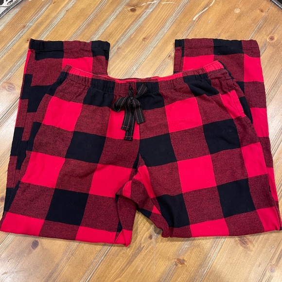 Old Navy Women’s Flannel Pajama Bottoms Pants Buffalo Plaid Large Short Petite - Picture 2 of 5